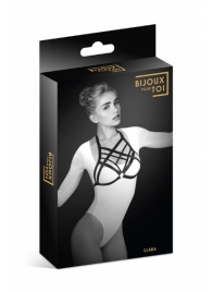 Черная упряжь на грудь Clara - Bijoux Pour Toi - купить с доставкой в Новошахтинске