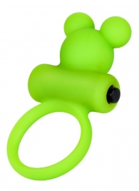 Зеленое виброкольцо на пенис A-Toys - A-toys - в Новошахтинске купить с доставкой