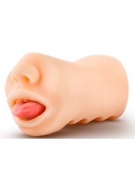 Телесный мастурбатор-ротик с язычком Oral Anne - Blush Novelties - в Новошахтинске купить с доставкой