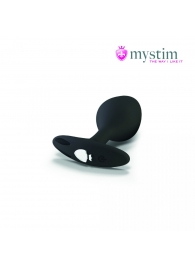 Черная пробка Mystim Rocking Vibe S с возможностью подключения к электростимулятору - 9,7 см. - MyStim - купить с доставкой в Новошахтинске
