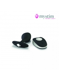 Черная пробка Mystim Rocking Vibe S с возможностью подключения к электростимулятору - 9,7 см. - MyStim - купить с доставкой в Новошахтинске