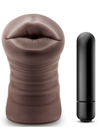 Коричневый мастурбатор-ротик Heather - Blush Novelties - в Новошахтинске купить с доставкой