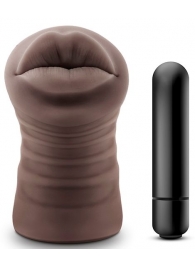 Коричневый мастурбатор-ротик Renee - Blush Novelties - в Новошахтинске купить с доставкой
