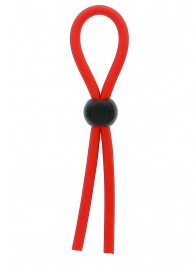 Красное эрекционное лассо с одной бусинкой-утяжкой STRETCHY THICK LASSO - Dream Toys - в Новошахтинске купить с доставкой