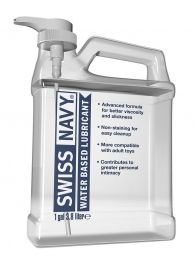 Канистра лубриканта Swiss Navy Water Based Lube на водной основе - 3,8 л. - Swiss navy - купить с доставкой в Новошахтинске