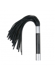 Черная плеть Easytoys Flogger With Metal Grip - 38 см. - Easy toys - купить с доставкой в Новошахтинске