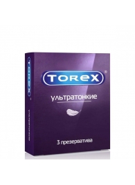 Презервативы Torex  Ультратонкие  - 3 шт. - Torex - купить с доставкой в Новошахтинске