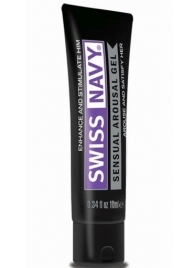 Возбуждающий гель-лубрикант на водной основе Sensual Arousal Lubricant - 10 мл. - Swiss navy - купить с доставкой в Новошахтинске