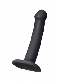 Черный фаллос на присоске Silicone Bendable Dildo S - 17 см. - Strap-on-me - купить с доставкой в Новошахтинске