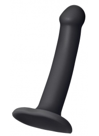 Черный фаллос на присоске Silicone Bendable Dildo S - 17 см. - Strap-on-me - купить с доставкой в Новошахтинске