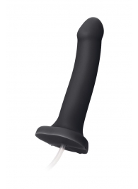 Черный фаллос с имитацией эякуляции Silicon Cum Dildo L - 19,6 см. - Strap-on-me - купить с доставкой в Новошахтинске