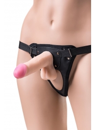 Телесный страпон на трусиках Realstick Hunter - 14,5 см. - ToyFa - купить с доставкой в Новошахтинске