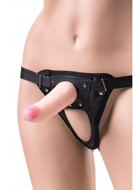 Телесный страпон на трусиках Realstick Jax - 17,9 см. - ToyFa - купить с доставкой в Новошахтинске