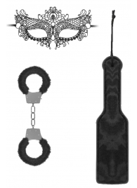 Черный игровой набор Introductory Bondage Kit №4 - Shots Media BV - купить с доставкой в Новошахтинске