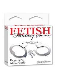 Металлические наручники Beginner s Metal Cuffs - Pipedream - купить с доставкой в Новошахтинске
