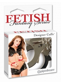 Металлические серебристые наручники Designer Metal Handcuffs - Pipedream - купить с доставкой в Новошахтинске