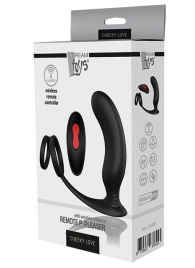 Черный массажер простаты REMOTE P-PLEASER - Dream Toys - в Новошахтинске купить с доставкой