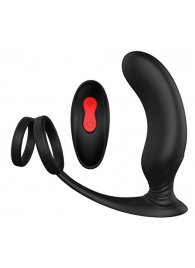 Черный массажер простаты REMOTE P-PLEASER - Dream Toys - в Новошахтинске купить с доставкой