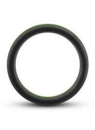 Черно-зеленое эрекционное кольцо Silicone Go Pro Cock Ring - Blush Novelties - в Новошахтинске купить с доставкой