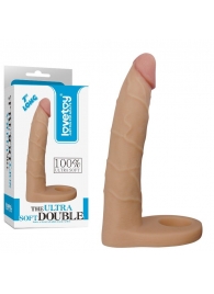 Телесная насадка-фаллоимитатор для двойного проникновения - 17 см. - Lovetoy - купить с доставкой в Новошахтинске