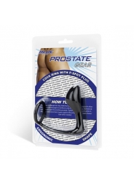 Стимулятор простаты с фиксацией эрекционным кольцом Prostate Gear - BlueLine - в Новошахтинске купить с доставкой