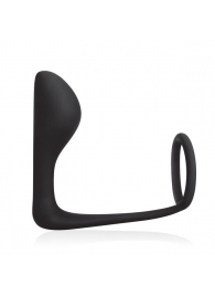 Стимулятор простаты с фиксацией эрекционным кольцом Prostate Gear - BlueLine - в Новошахтинске купить с доставкой