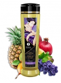 Массажное масло Libido Exotic Fruits с ароматом экзотических фруктов - 240 мл. - Shunga - купить с доставкой в Новошахтинске