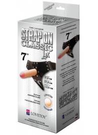 Пояс-трусики с насадкой Classic lux-Duke - 17,5 см. - LOVETOY (А-Полимер) - купить с доставкой в Новошахтинске