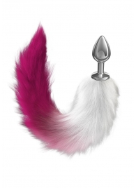 Серебристая анальная пробка с розовым хвостом Galaxy - Lola Games - купить с доставкой в Новошахтинске