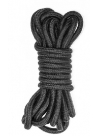 Черная веревка Do Not Disturb - 5 м. - Lola Games - купить с доставкой в Новошахтинске