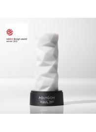 Белый 3D мастурбатор POLYGON - Tenga - в Новошахтинске купить с доставкой