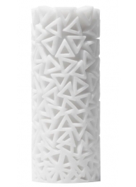 Белый 3D мастурбатор PILE - Tenga - в Новошахтинске купить с доставкой