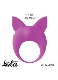 Фиолетовое эрекционное кольцо Kitten Kyle - Lola Games - в Новошахтинске купить с доставкой