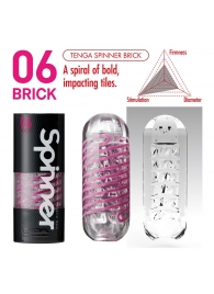 Мастурбатор SPINNER Brick - Tenga - в Новошахтинске купить с доставкой