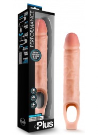Телесный реалистичный фаллоудлинитель 10 Inch Silicone Cock Sheath Penis Extender - 25,4 см. - Blush Novelties - в Новошахтинске купить с доставкой