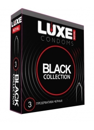 Черные презервативы LUXE Royal Black Collection - 3 шт. - Luxe - купить с доставкой в Новошахтинске