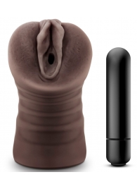 Коричневый мастурбатор-вагина Hot Chocolate Brianna - Blush Novelties - в Новошахтинске купить с доставкой