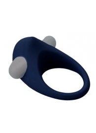 Гладкое синее эрекционное виброкольцо STIMU RING - Dream Toys - в Новошахтинске купить с доставкой