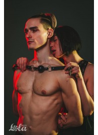 Черный кляп Love Addict на замочке - Lola Games - купить с доставкой в Новошахтинске