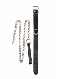 Черный ошейник с поводком Wild - Lola Games - купить с доставкой в Новошахтинске