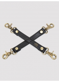 Черный фиксатор для манжет Bound to You Faux Leather Hogtie - Fifty Shades of Grey - купить с доставкой в Новошахтинске