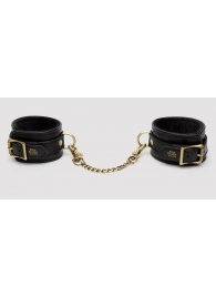 Черные оковы на ноги Bound to You Faux Leather Ankle Cuffs - Fifty Shades of Grey - купить с доставкой в Новошахтинске