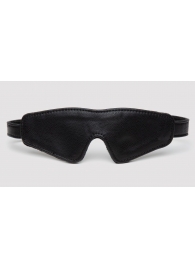 Черная плотная маска на глаза Bound to You Faux Leather Blindfold - Fifty Shades of Grey - купить с доставкой в Новошахтинске