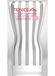 Мастурбатор TENGA Squeeze Tube Cup Soft - Tenga - в Новошахтинске купить с доставкой