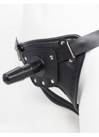 Черный пояс для насадок CLASS STRAP Restyling - LOVETOY (А-Полимер) - купить с доставкой в Новошахтинске