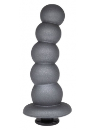 Черная насадка-елочка PLATINUM 6  - 17 см. - LOVETOY (А-Полимер) - купить с доставкой в Новошахтинске