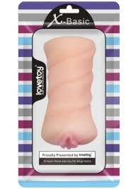 Телесный мастурбатор-вагина X-Basic Pocket Pussy без вибрации - Lovetoy - в Новошахтинске купить с доставкой
