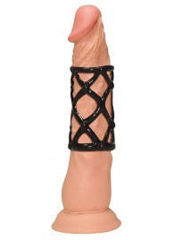 Чёрная насадка-сетка на пенис Orgasmus Wunder - Orion - в Новошахтинске купить с доставкой