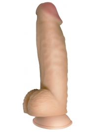 Телесный реалистичный фаллоимитатор на черных трусиках Real Big Strap-On - 34,5 см. - LOVETOY (А-Полимер) - купить с доставкой в Новошахтинске