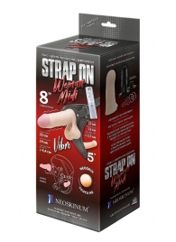 Вибрострапон Woman Midi с вагинальной пробкой - 22 см. - LOVETOY (А-Полимер) - купить с доставкой в Новошахтинске